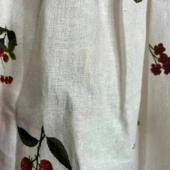 Cara Cara Fairytale Mushroom Border Ivory Bluehill Midi Dress Size 6 - Picture 11 of 15